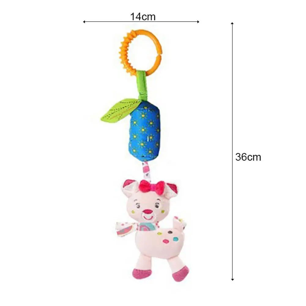 11Pcs Optional,Baby Crib Bell Rattle Baby Stroller Hanging Bell Multifunctional Pinch Bright Colours to Attract Baby'S Attention