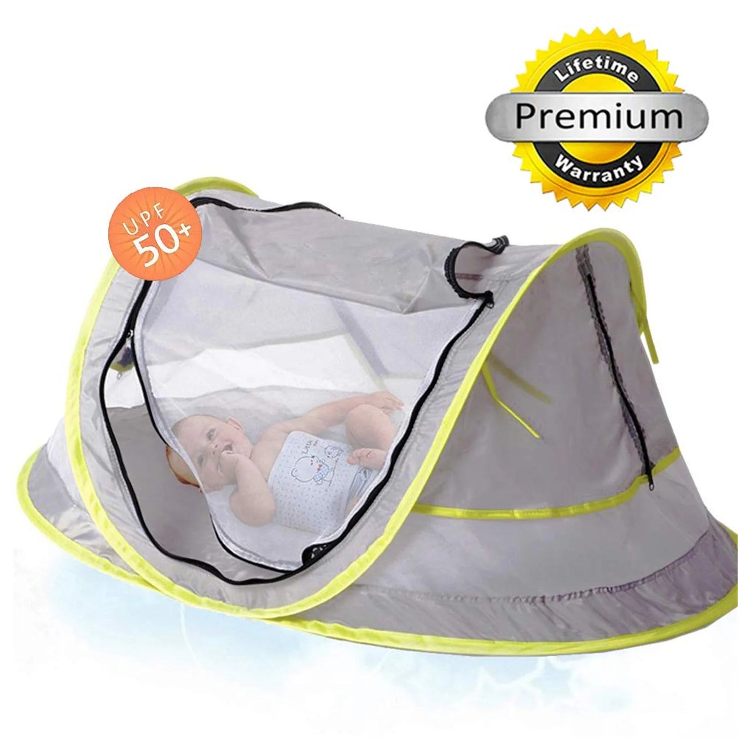 UV Protection 41.00'' X 52.50'' Beach Tent, Gray
