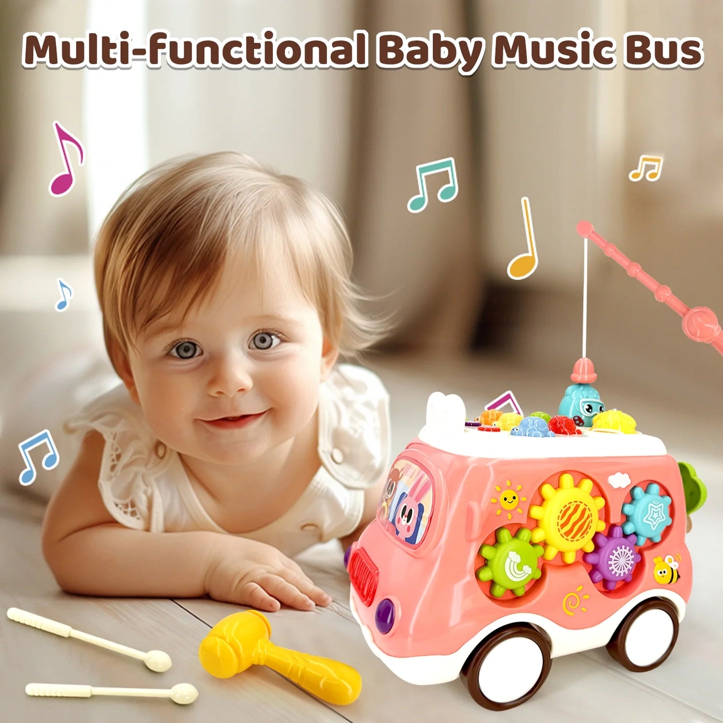 Toys for 1 Year Old, Montessori Learning Toy for Toddlers 1-3, Early Education Toys for 1 2 3 Year Old Girls Boys, Baby Toys for 12-24 Months