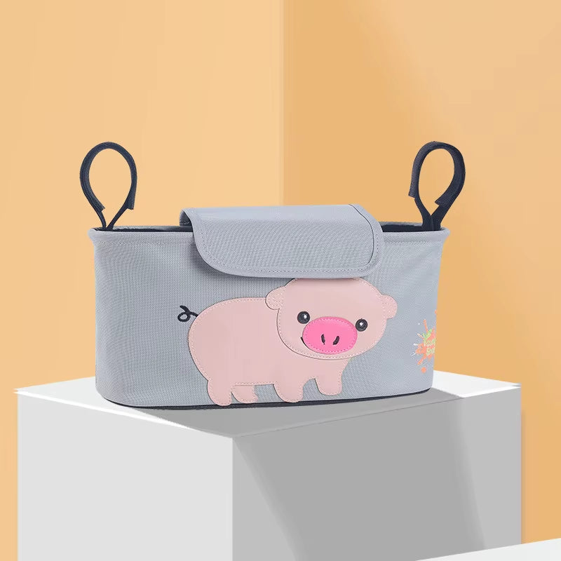 Stroller Organizer Bag Large Capacity Stroller Bag Cartoon Pram Trolley Bag Stroller Accessories Organizer Bag for Stroller