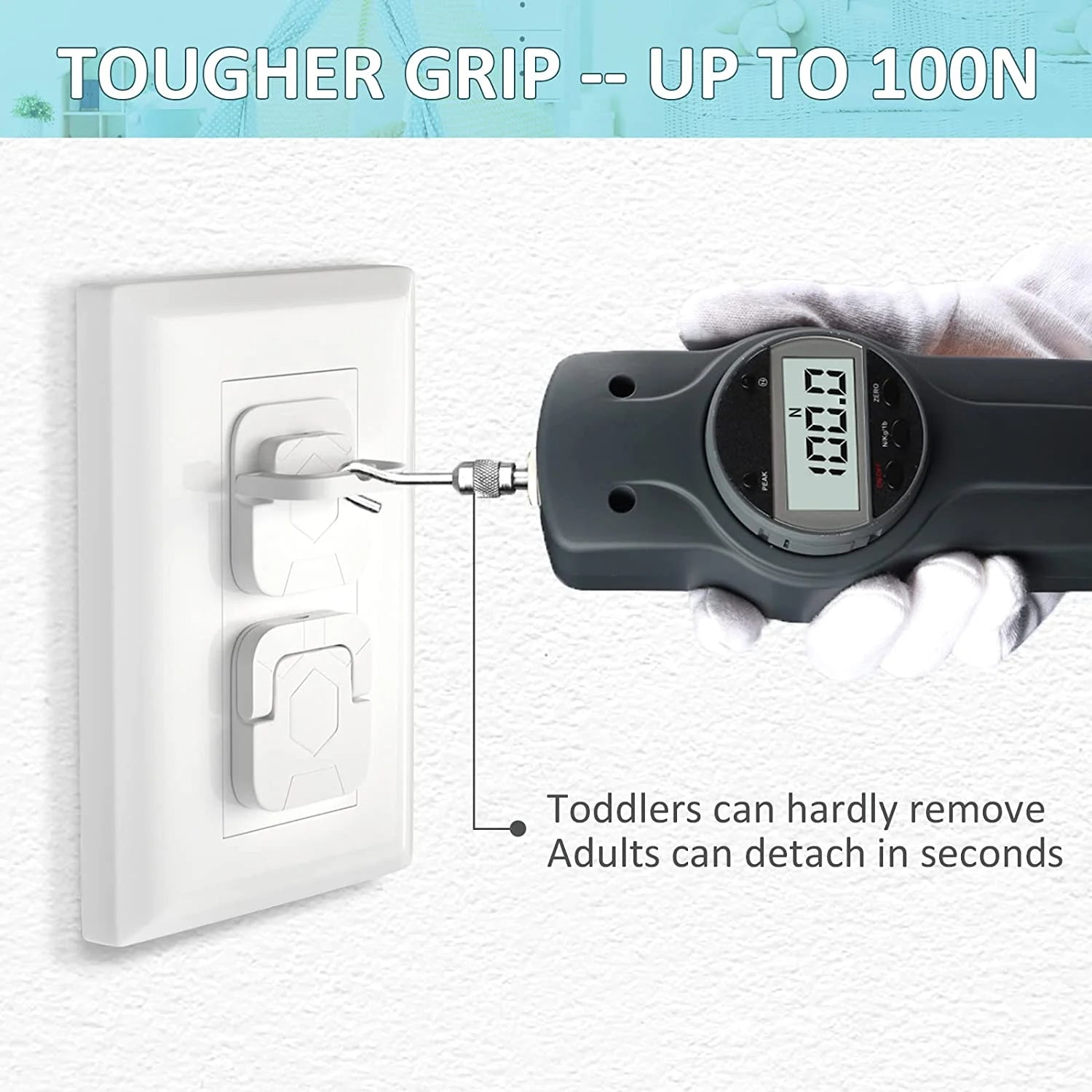Baby Proofing Outlet Covers (50 Pack) Electric Outlet Pulg Covers for Baby Safety Socket Cover Protector Cap to Prevent Your Child from Power Shock Hazard