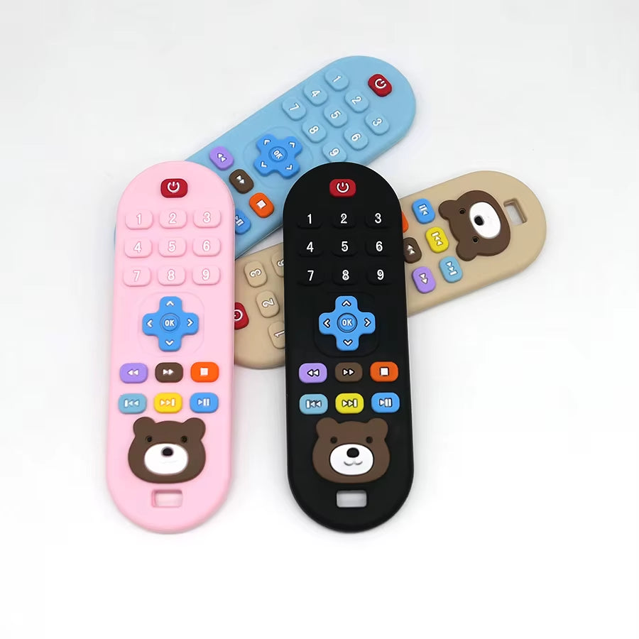 1/4Pcs Children'S Teething Remote Control Silicone Material Baby Teething Toys Simulation Remote Control Toys Teething Teether