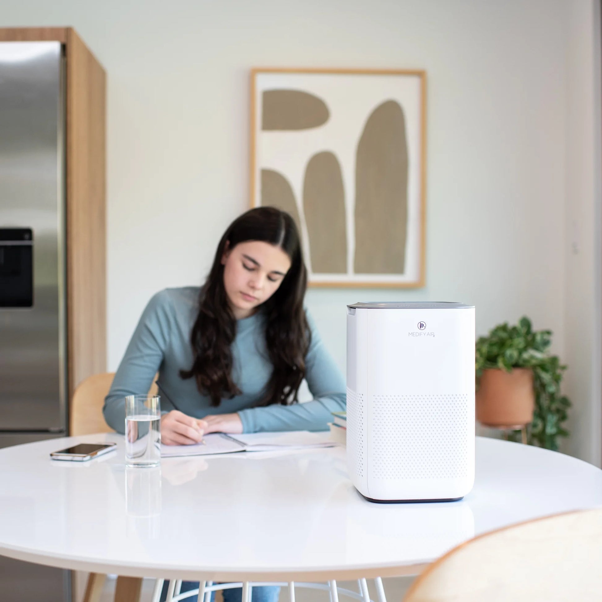 White MA-15 Air Purifier with HEPA Filters I Smoke Dust Odors Pet Dander I 3 in 1 with Pre-Filter HEPA H13 & Activated Carbon I Removal of 0.1 to 0.3 Microns I 585 Sq Ft Coverage I 1-Pack