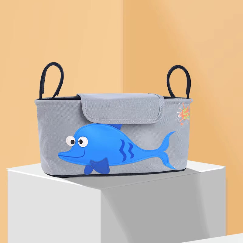 Stroller Organizer Bag Large Capacity Stroller Bag Cartoon Pram Trolley Bag Stroller Accessories Organizer Bag for Stroller