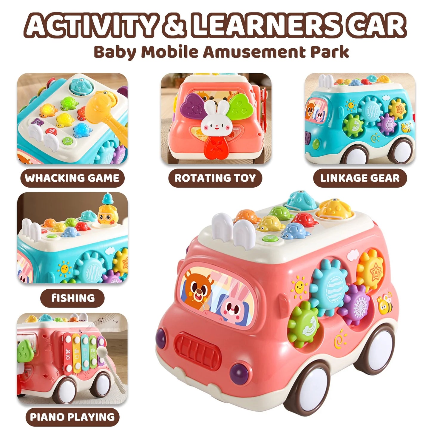 Toys for 1 Year Old, Montessori Learning Toy for Toddlers 1-3, Early Education Toys for 1 2 3 Year Old Girls Boys, Baby Toys for 12-24 Months