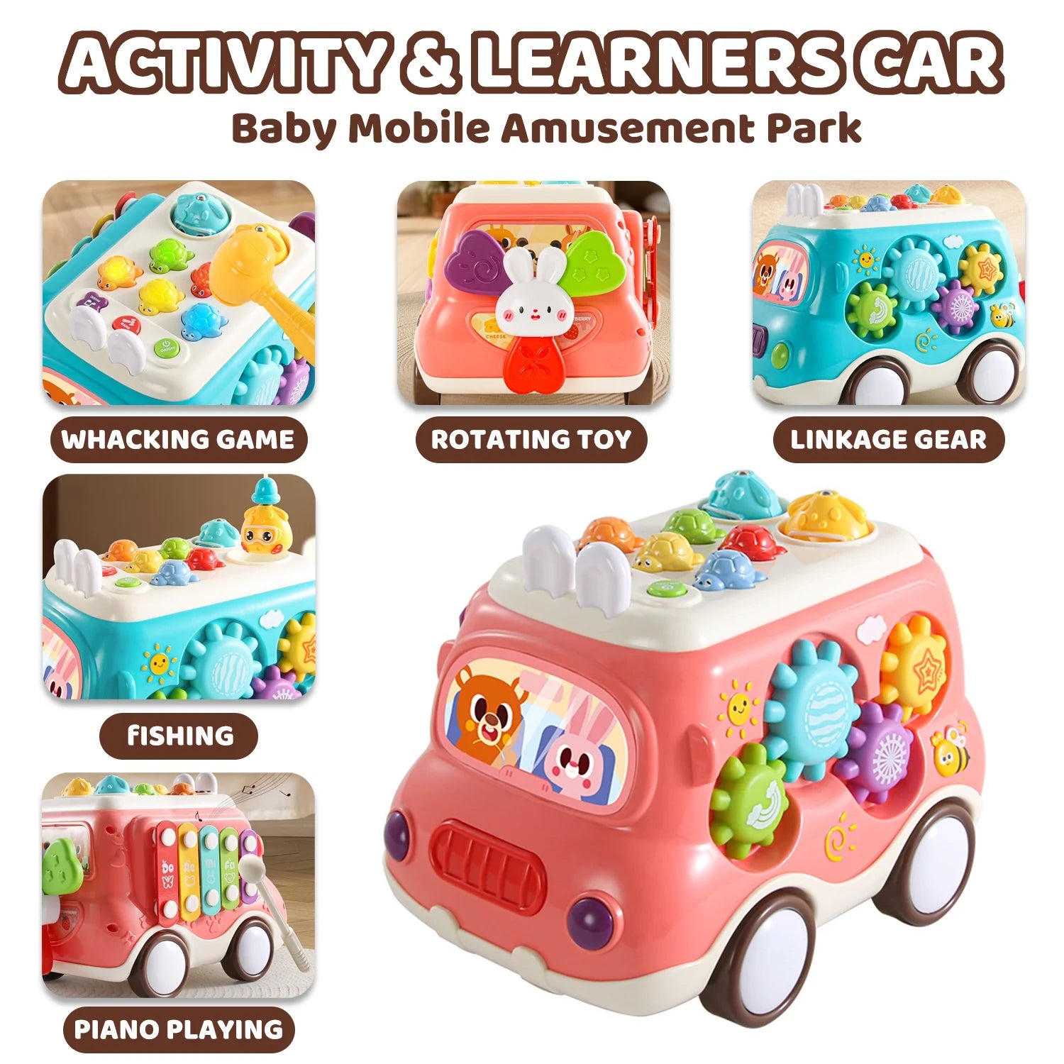 Toys for 1 Year Old, Montessori Learning Toy for Toddlers 1-3, Early Education Toys for 1 2 3 Year Old Girls Boys, Baby Toys for 12-24 Months