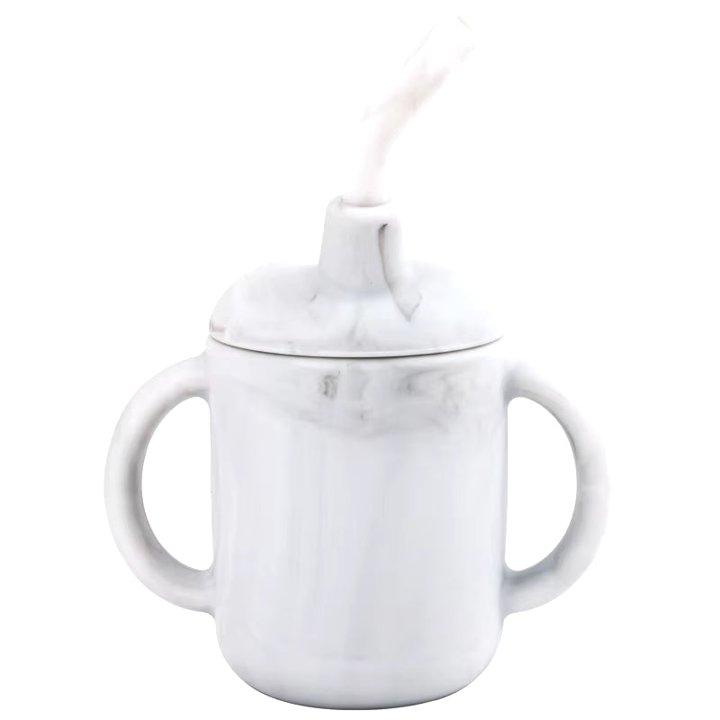 Portable Baby Feeding Cups Kids Learning Drinkware Liquid Feed Silicone Sippy Cups Leakproof Mug Toddlers Straw Water Bottle