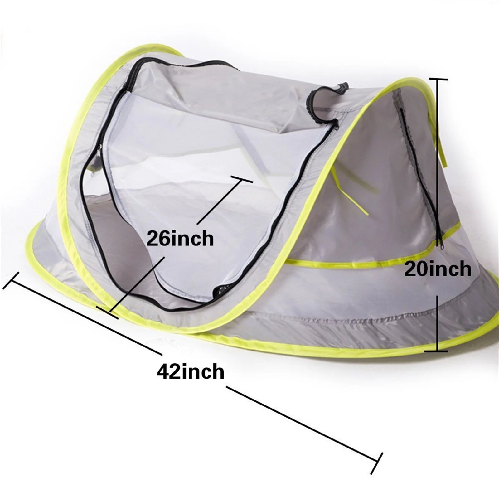 UV Protection 41.00'' X 52.50'' Beach Tent, Gray