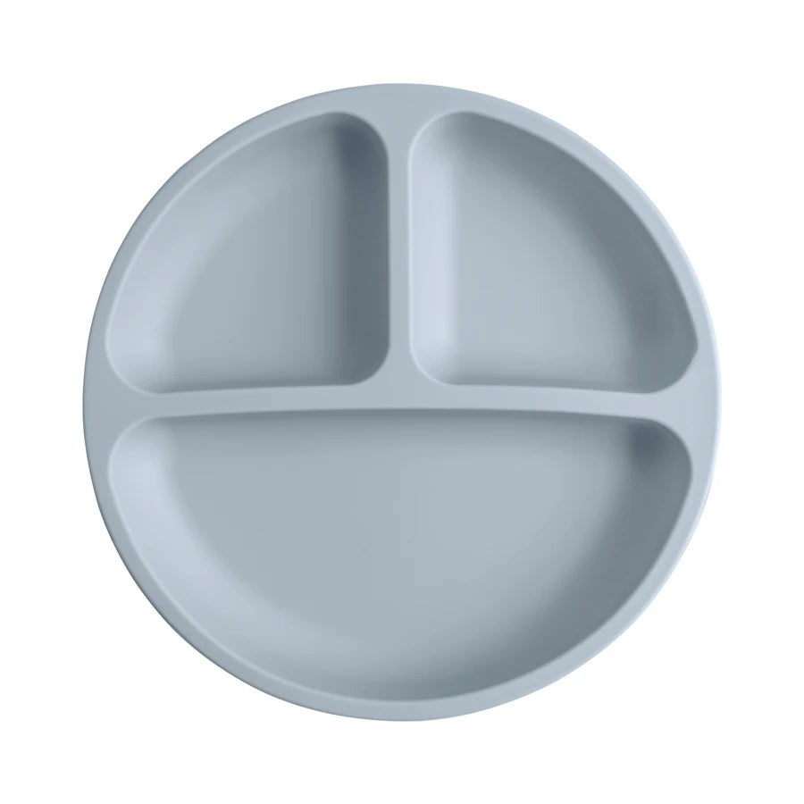BPA Free Solid Color Dishes Children Dishes Suction Plates Silicone Baby Dining Plate for Toddlers Baby Training Feeding Bowl