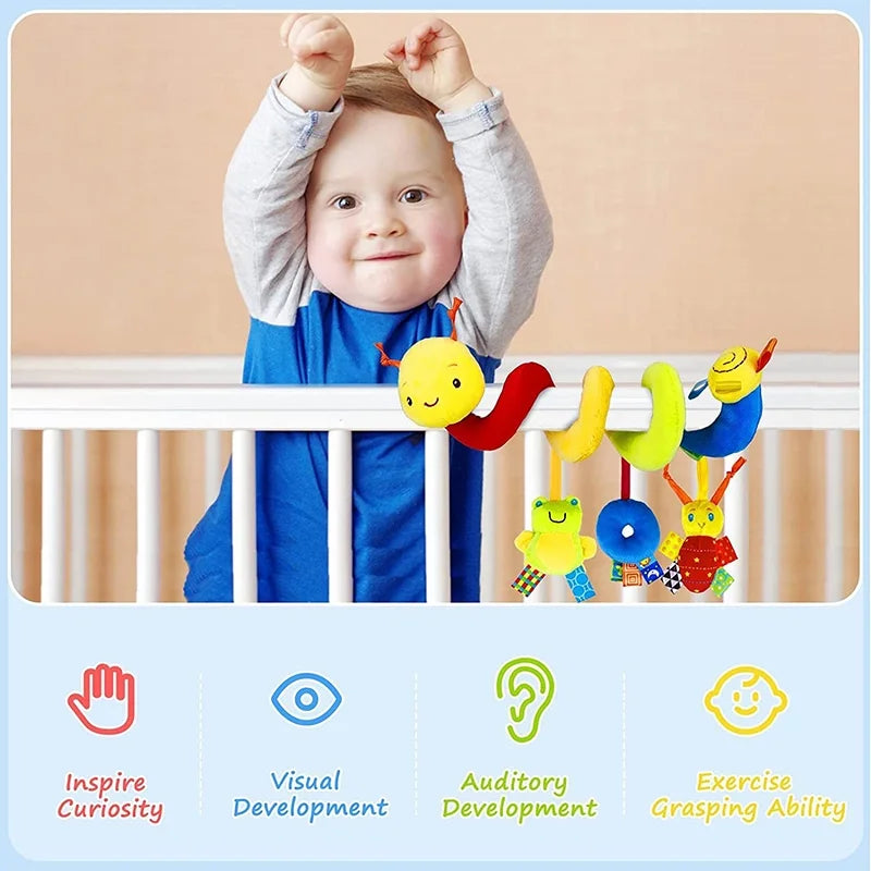 11Pcs Optional,Baby Crib Bell Rattle Baby Stroller Hanging Bell Multifunctional Pinch Bright Colours to Attract Baby'S Attention