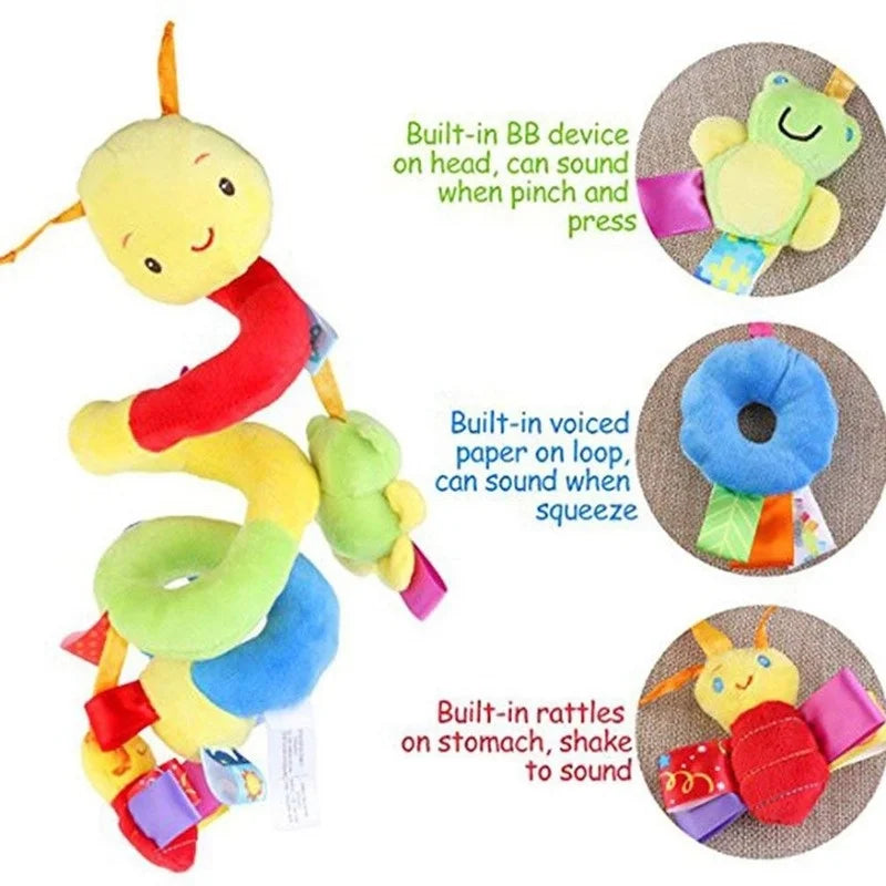 11Pcs Optional,Baby Crib Bell Rattle Baby Stroller Hanging Bell Multifunctional Pinch Bright Colours to Attract Baby'S Attention
